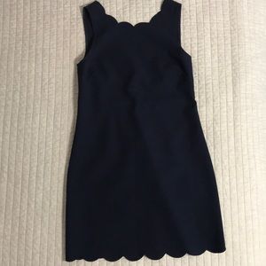 J. Crew Petite Scalloped Dress